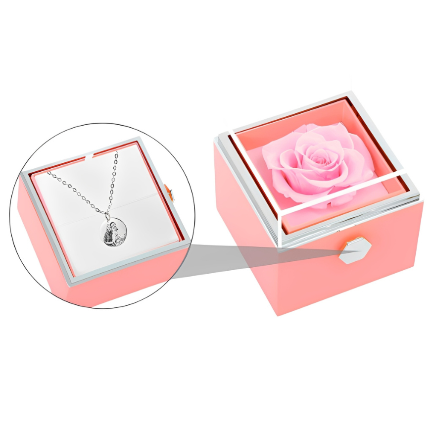 Dárková krabička - Otáčecí růže